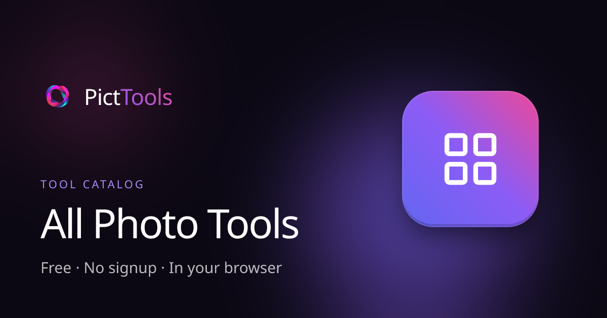 All Image Tools, AI Editor & Background Remover | PictTools