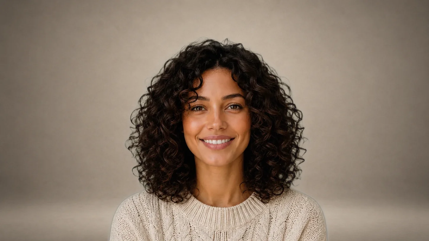 Professional headshot on a textured studio backdrop