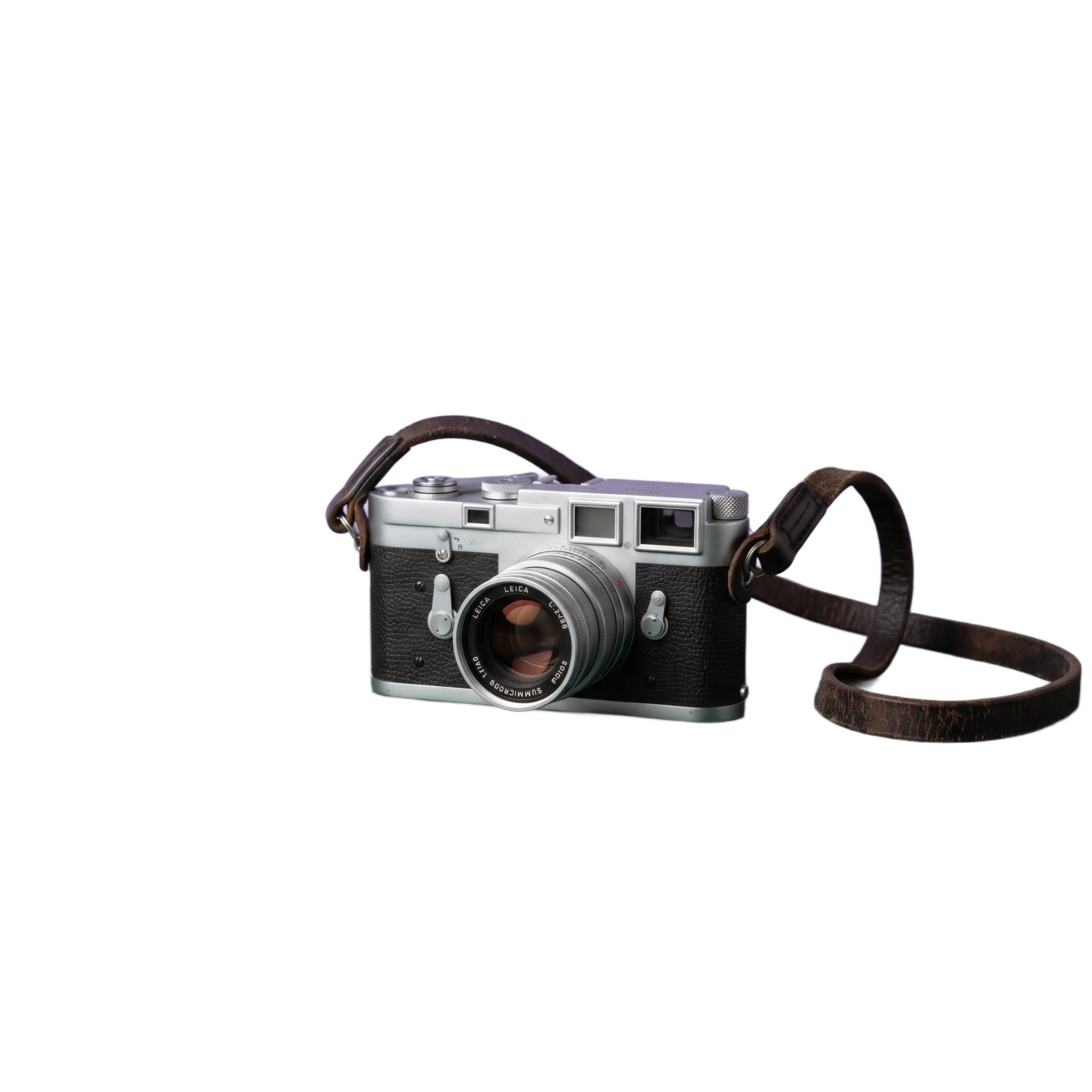 Transparent cutout of a vintage camera ready for any platform background