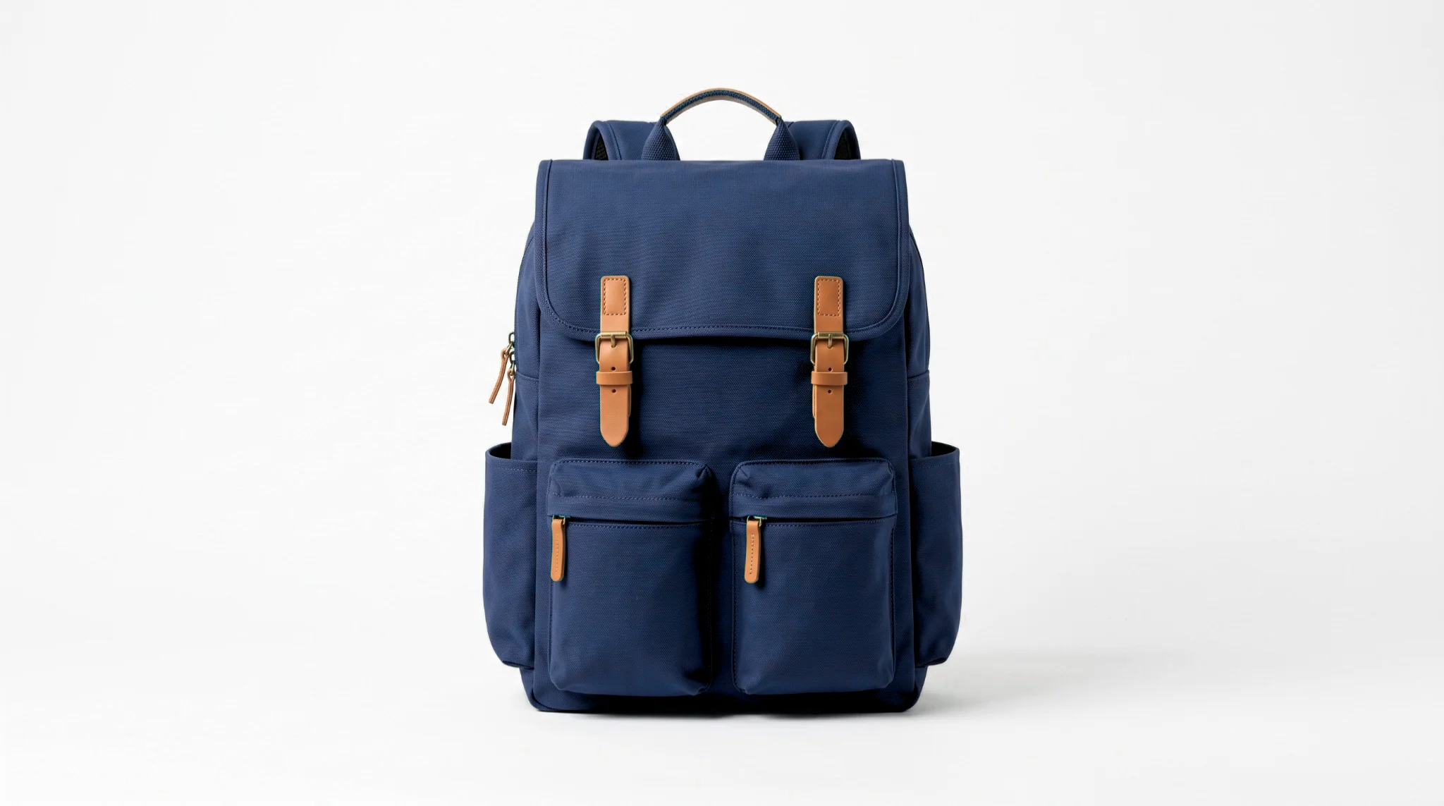 The same backpack recolored to navy